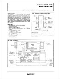 M66300FP datasheet: Parallel-in serial-out data buffer with fifo M66300FP