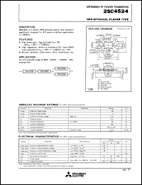 2SC4524 datasheet: NPN epitaxial planar type 2SC4524