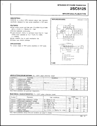 2SC5125 datasheet: NPN epitaxial planar type 2SC5125