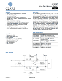 CPC7583BCTR datasheet: Line card access switch CPC7583BCTR