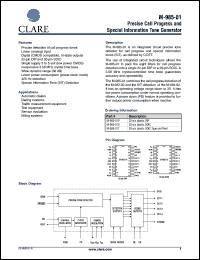 M-985-01P datasheet: Special information tone detector M-985-01P