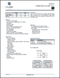 LCA211STR datasheet: Common input optoMOS relay LCA211STR