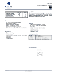 LDA110 datasheet: Solid state current sensor LDA110