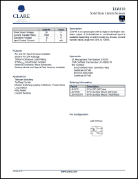 LDA110STR datasheet: Solid state current sensor LDA110STR