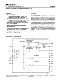 S9408S datasheet: Serial input, quad 8-bit nonvolatile DACPOT S9408S