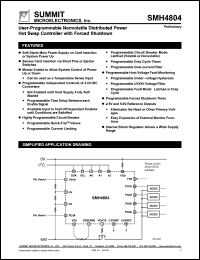 SMH4804F datasheet: Distributed power hot-swap controller with forced shutdown SMH4804F
