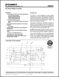 S39421S datasheet: Hot swap voltage controller S39421S