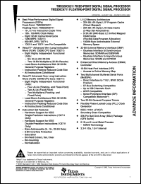 TMS320C6711GFN datasheet:  FLOATING-POINT DIGITAL SIGNAL PROCESSOR TMS320C6711GFN