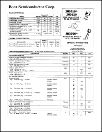 2N3020 datasheet: General transistor 2N3020