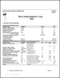 2N5179 datasheet: 20 V, NPN silicon planar transistor 2N5179