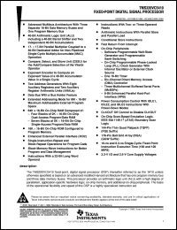 TMX320VC5410PGE-80 datasheet:  DIGITAL SIGNAL PROCESSOR TMX320VC5410PGE-80