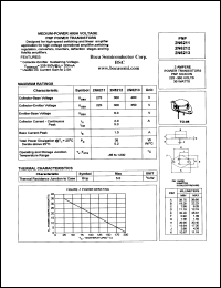 2N6211 datasheet: 275 V,  PNP silicon power transistor 2N6211