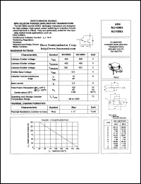 MJ10003 datasheet: 500 V, NPN silicon power darlington transistor MJ10003