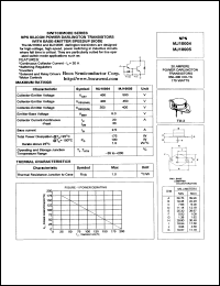 MJ10005 datasheet: 500 V, NPN silicon power darlington transistor MJ10005