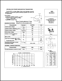 MJ10012 datasheet: 600 V, NPN silicon power darlington transistor MJ10012
