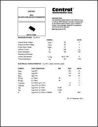 CMPTA27 datasheet: NPN silicon darlington transistor CMPTA27