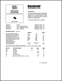 CMPD6001C datasheet: Low leakage switching diode CMPD6001C