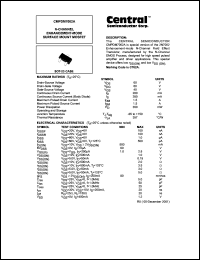 CMPDM7002A datasheet: N-channel enhancement-mode surface mount mosfet CMPDM7002A