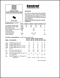 CMPS5064 datasheet: 400 V, Surface mount silicon controlled rectifier CMPS5064