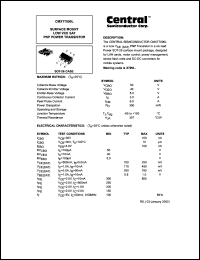 CMXT7090L datasheet: 50 V,   surface mount  low VCE SAT PNP power transistor CMXT7090L