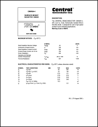 CMWSH-4 datasheet: 40 V,  surface mount  schottky diode CMWSH-4