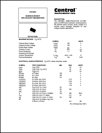 CXT5551 datasheet: Surface mount NPN silicon transistor CXT5551