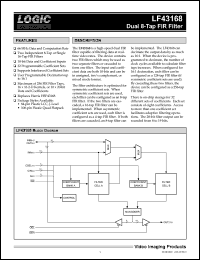 LF43168JC22 datasheet: Dual 8-tap FIP filter. Speed 22ns LF43168JC22