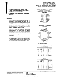 SNJ54107J datasheet:  DUAL J-K FLIP-FLOPS WITH CLEAR SNJ54107J