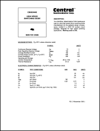 CMHD4448 datasheet: High speed switching diode CMHD4448