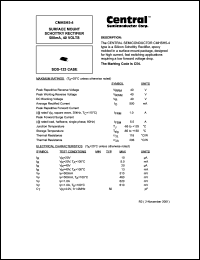 CMHSH5-4 datasheet: Surface mount schottky rectifier CMHSH5-4