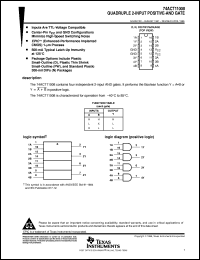 74ACT11008DR datasheet:  QUADRUPLE 2-INPUT POSITIVE-AND GATES 74ACT11008DR