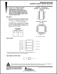 SN74HCT08D datasheet:  QUADRUPLE 2-INPUT POSITIVE-AND GATES SN74HCT08D