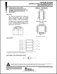 SN74HC266D datasheet:  QUADRUPLE 2-INPUT EXCLUSIVE-NOR GATES WITH OPEN-DRAIN OUTPUTS SN74HC266D