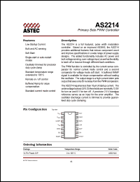 AS2214N datasheet: Primiry side PWM controller AS2214N