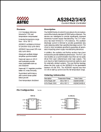 AS2845N datasheet: Current mode controller AS2845N