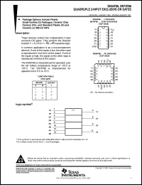 SN74F86D datasheet:  QUADRUPLE 2-INPUT EXCLUSIVE-OR GATES SN74F86D