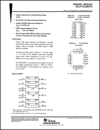 SN74LS31DR datasheet:  HEX DELAY ELEMENTS FOR GENERATING DELAY LINES SN74LS31DR