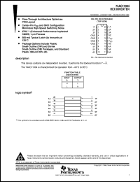 74AC11004DW datasheet:  HEX INVERTERS 74AC11004DW