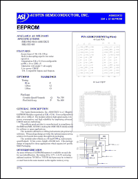 AS8E32K32 datasheet: 32K x 32 EEPROM AS8E32K32