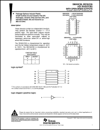 5962-88718012A datasheet:  HEX INVERTERS WITH OPEN-DRAIN OUTPUTS 5962-88718012A