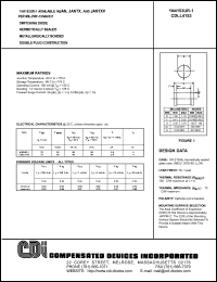1N4153UR-1 datasheet: 75 volt switching diode 1N4153UR-1