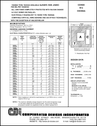 CD4579A datasheet: 6.4 volt zener diode CD4579A