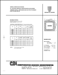CD485B datasheet: 0.8-1.0 volt general purpose silicon diode CD485B