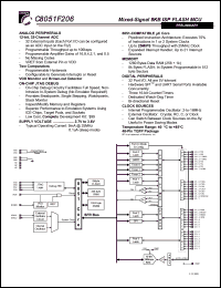 C8051F206 datasheet: Mixed-signal 8KB ISP flash MCU C8051F206