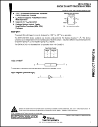 SN74LVC1G14DBVR datasheet:  SINGLE SCHMITT-TRIGGER INVERTER SN74LVC1G14DBVR