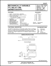 DDU47FM datasheet:  Mechanically variable TTL delay line DDU47FM