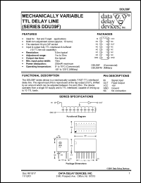 DDU39FM datasheet:  Mechanically variable TTL delay line DDU39FM