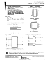 SNJ54ACT10FK datasheet:  TRIPLE 3-INPUT POSITIVE-NAND GATES SNJ54ACT10FK