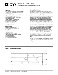 IXDD414YI datasheet: 14 amp  low-side ultrafast MOSFET driver IXDD414YI