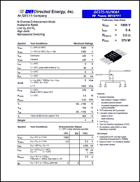 DE275-102N06A datasheet: RF power MOSFET DE275-102N06A